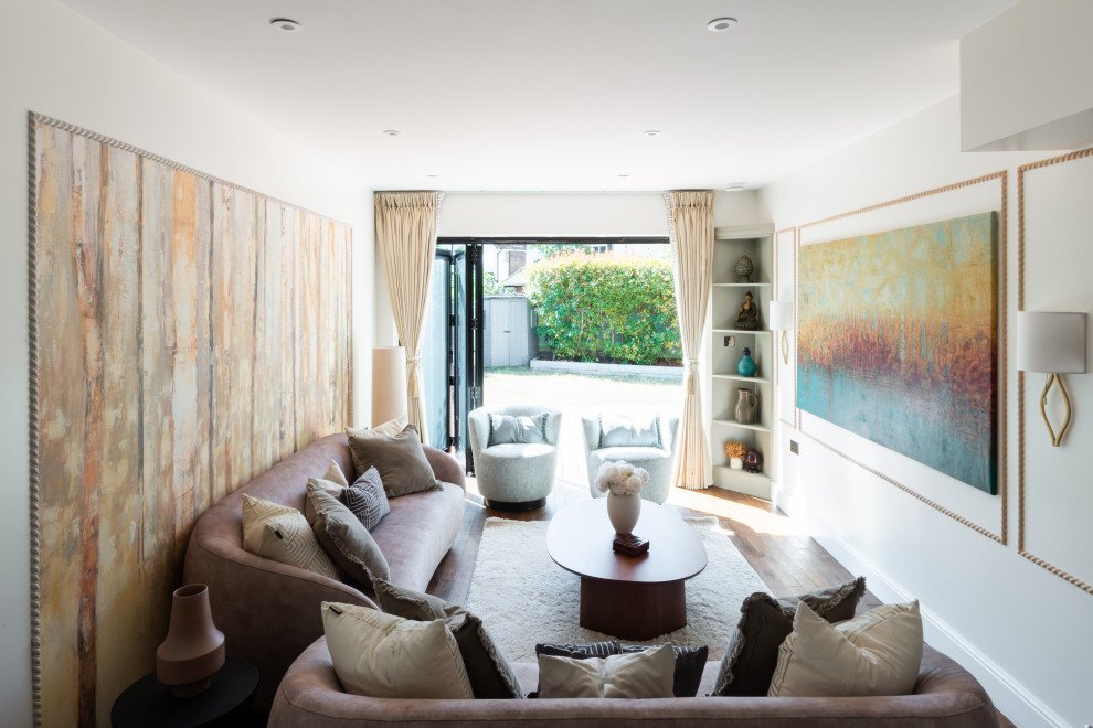 living room boho eclectic style project detail image 1